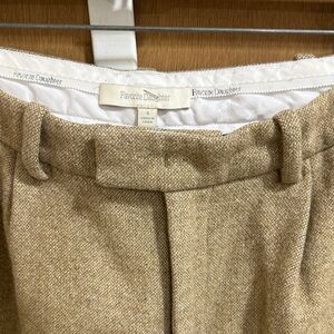 Favorite Daughter Beige Tweed Trousers